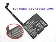 5136mAh, 38Wh  Transformer AiO P1801 Tablet PC Batteries For ASUS