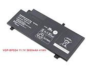 3650mAh, 41Wh  VAIO SVF15A16CGS Batteries For SONY