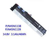 3100mAh, 46Wh ASM P/N 45N1138 Batteries For LENOVO