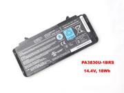 1180mAh, 18Wh  14.4v 1180mah 18wh Batteries For TOSHIBA