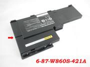 3800mAh W86 Series Batteries For CLEVO