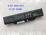 5590mAh, 62Wh  N350DV Batteries For CLEVO