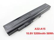 5200mAh, 56Wh A32-A15 Batteries For MSI