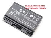 5200mAh, 76.96Wh  P170 SM Batteries For CLEVO