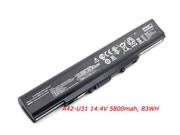 5800mAh U31JC Batteries For ASUS