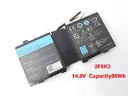 86Wh0G33TT Batteries For DELL