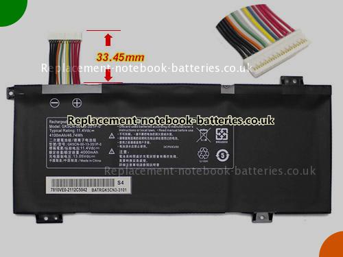 UK Images 1 Of Replacement GK5CN GETAC Notebook Battery GK5CN-11-16-3S1P-0 4100mAh, 46.74Wh For Sale In UK