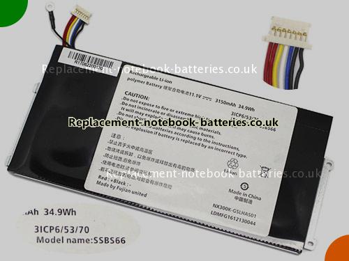 UK Images 1 Of Replacement NX300K-GSLHAS01 HASEE Notebook Battery NX300KGSLHAS01 3150mAh, 34.9Wh For Sale In UK