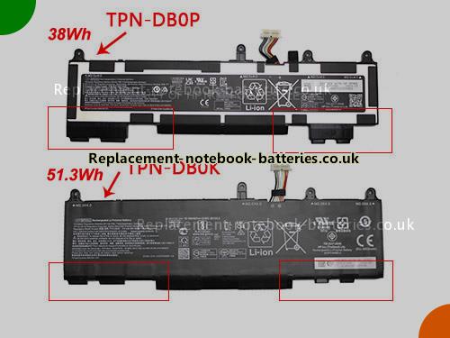 UK Images 1 Of Replacement HSTNN-LB8W HP Notebook Battery WP03XL 3152mAh, 38Wh for Sale In UK