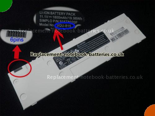 UK Images 1 Of Replacement SQU-815 TAIWAN MOBILE Notebook Battery 916T8020F 1800mAh, 11.1Wh For Sale In UK