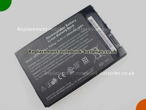 UK Images 1 Of Replacement 508.201.01 MOTION Notebook Battery BATKEX00L4 2000mAh For Sale In UK