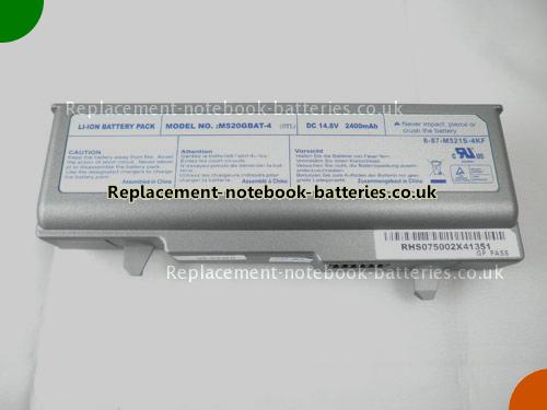 UK Images 1 Of Replacement 87-M520GS-4KF CLEVO Notebook Battery 6-87-M521S-4KF 2400mAh For Sale In UK