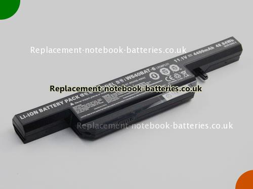 UK Images 1 Of Replacement 6-87-W54AS-4281 CLEVO Notebook Battery 6-87-W540S-4272 4400mAh, 48.84Wh for Sale In UK