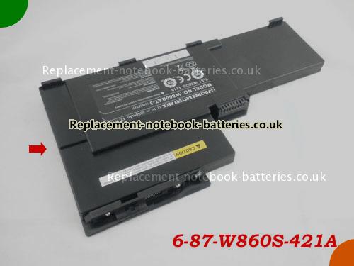 UK Images 1 Of Replacement W860BAT-3 CLEVO Notebook Battery W860BAT-3(SIMPLO) 3800mAh For Sale In UK