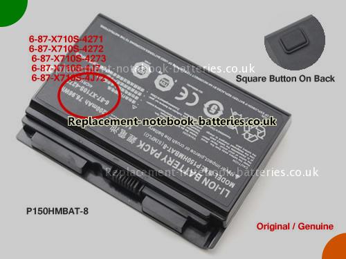 UK Images 1 Of Replacement 6-87-X710S-4J72 CLEVO Notebook Battery 6-87-X710S-4271 5200mAh, 76.96Wh For Sale In UK