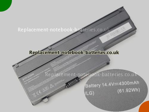 UK Images 1 Of Replacement 40027261 MEDION Notebook Battery BTP-D2BM 4300mAh For Sale In UK