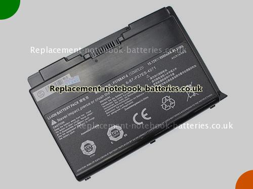 UK Images 1 Of Replacement 6-87-P37ES-4271 CLEVO Notebook Battery 6-87-P37ES-427 5900mAh, 89.21Wh For Sale In UK