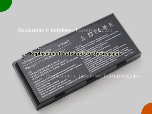 UK Images 1 Of Replacement S9N-3496200-M47 MSI Notebook Battery 957-16FXXP-101 7800mAh, 87Wh For Sale In UK