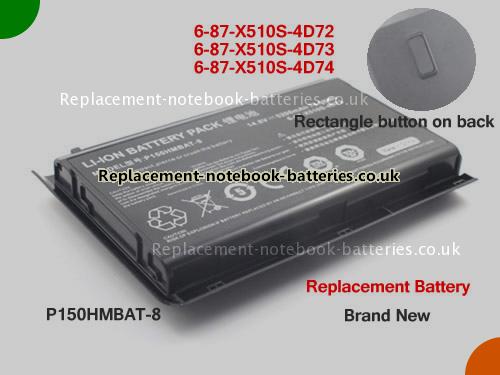 UK Images 1 Of Replacement 6-87-X510S-4j72 CLEVO Notebook Battery 6-87-X510S-4D74 5200mAh For Sale In UK