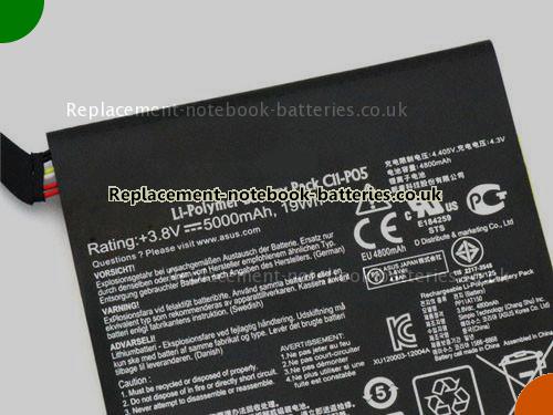 UK Images 2 Of Replacement C11P05 ASUS Notebook Battery C11-P05 5000mAh, 19Wh For Sale In UK