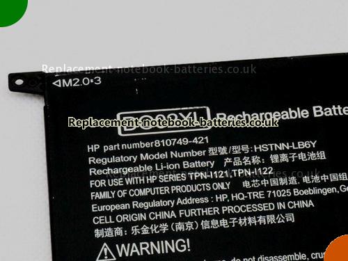 UK Images 2 Of Replacement 810749421 HP Notebook Battery DO02033XL 8390mAh, 33Wh For Sale In UK