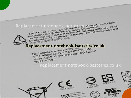 UK Images 2 Of Replacement DYNR01 MICROSOFT Notebook Battery G3HTA026H 5087mAh, 38.2Wh For Sale In UK