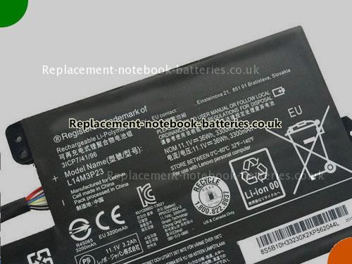 UK Images 2 Of Replacement L14M3P23 LENOVO Notebook Battery 5B10H33230 3300mAh, 36Wh For Sale In UK