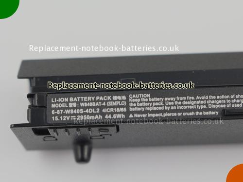 UK Images 2 Of Replacement 6-87-W840S-4DL2 CLEVO Notebook Battery 6-87-W840S-4DL1 2950mAh, 44.6Wh For Sale In UK