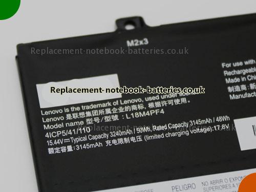 UK Images 2 Of Replacement L18M4PF4 LENOVO Notebook Battery L18M4PF3 3240mAh, 50Wh for Sale In UK