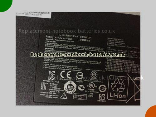 UK Images 2 Of Replacement B41N1327 ASUS Notebook Battery  2880mAh, 45Wh For Sale In UK