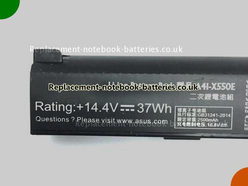 UK Images 2 Of Replacement A41-X550E ASUS Notebook Battery A41X500E 2500mAh, 37Wh For Sale In UK