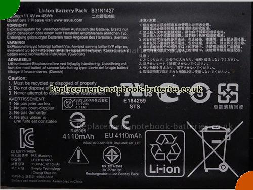 UK Images 2 Of Replacement 0B200-01430000 ASUS Notebook Battery 0B20001430000 4110mAh, 48Wh For Sale In UK