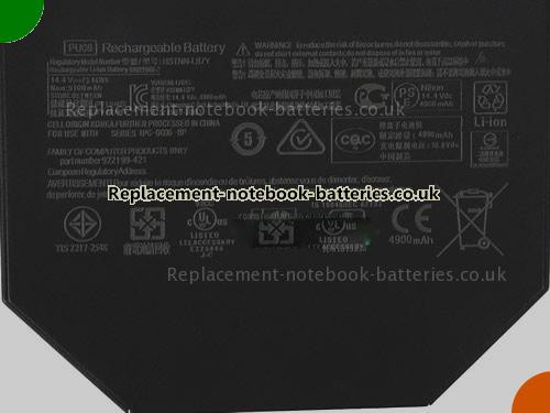 UK Images 2 Of Replacement HSTNN-IB7X HP Notebook Battery TPN-Q186 4900mAh, 73.44Wh For Sale In UK