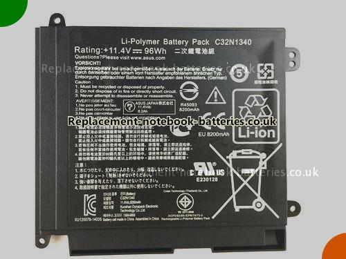 UK Images 2 Of Replacement C32N1340 ASUS Notebook Battery  8200mAh, 96Wh For Sale In UK