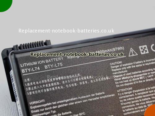 UK Images 2 Of Replacement 91NMS17LD4SU1 MSI Notebook Battery MS-1682 7800mAh For Sale In UK