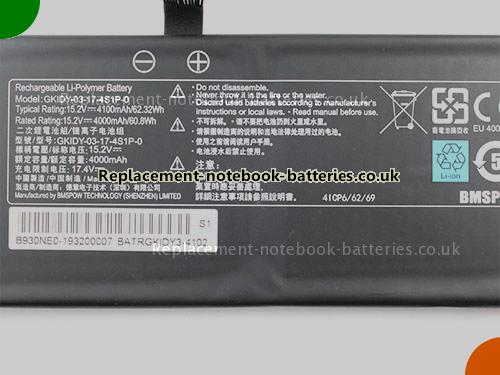 UK Images 3 Of Replacement GKIDY-03-17-4S1P-0 GETAC Notebook Battery BATRGKIDY3-4102 4100mAh, 62.32Wh For Sale In UK