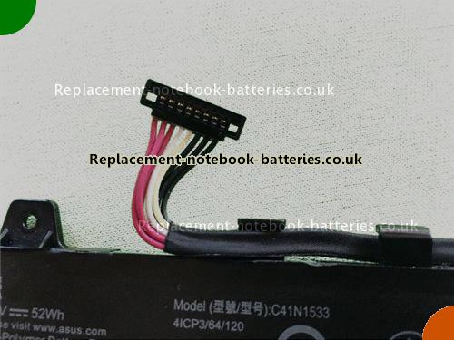 UK Images 3 Of Replacement 0B200-02010300 ASUS Notebook Battery C41N1533 3410mAh, 52Wh For Sale In UK