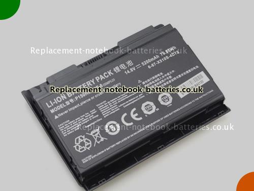 UK Images 3 Of Replacement 6-87-X510S-4D73 CLEVO Notebook Battery P150HMBAT-8 5200mAh, 76.96Wh For Sale In UK