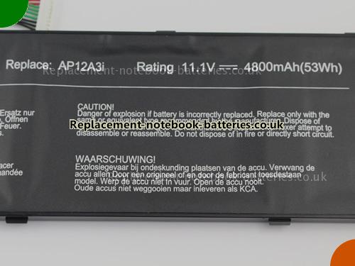 UK Images 3 Of Replacement KT.00303.002 ACER Notebook Battery AP12A41 4800mAh, 53Wh For Sale In UK