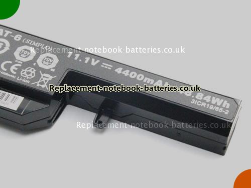 UK Images 4 Of Replacement 6-87-W54AS-4281 CLEVO Notebook Battery 6-87-W540S-4272 4400mAh, 48.84Wh for Sale In UK