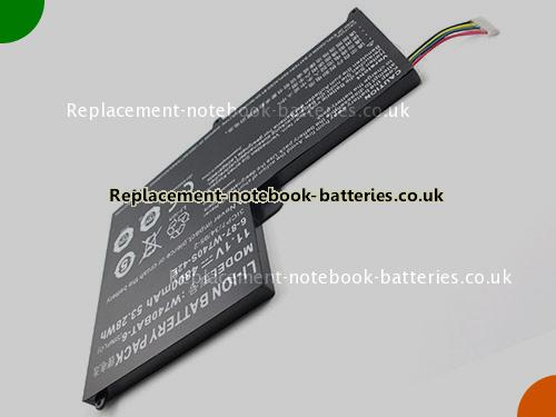 UK Images 4 Of Replacement W740BAT-6 CLEVO Notebook Battery 3ICP7/34/95-2 4800mAh, 53.28Wh For Sale In UK