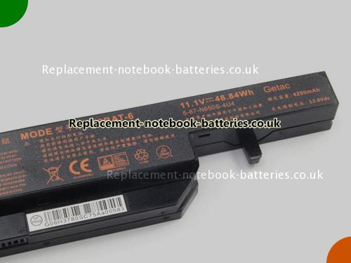 UK Images 4 Of Replacement 6-87-N650S-4U4 CLEVO Notebook Battery 6-87-N650S-4UF1 4400mAh, 48.84Wh For Sale In UK