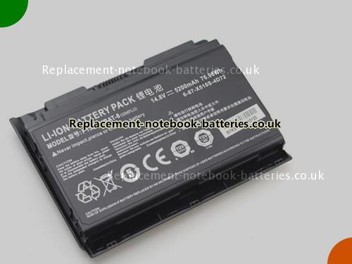 UK Images 4 Of Replacement 6-87-X510S-4D73 CLEVO Notebook Battery P150HMBAT-8 5200mAh, 76.96Wh For Sale In UK