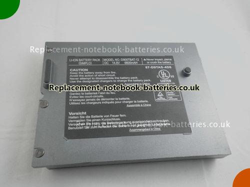 UK Images 5 Of Replacement D900TBAT CLEVO Notebook Battery D900TBAT-12 6600mAh For Sale In UK