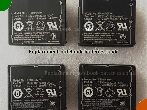 UK Images 5 Of Replacement FT803437PA RAZER Notebook Battery RZ30-00120300-0000 1100mAh, 4.07Wh For Sale In UK