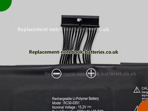 UK Images 5 Of Replacement RC30-0351 RAZER Notebook Battery RZ09-351 4000mAh, 60.8Wh For Sale In UK