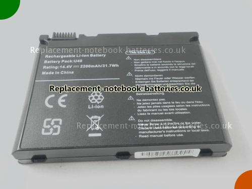 UK Images 5 Of Replacement U40-4S2200-G1B1 UNIWILL Notebook Battery U40-4S2200-M1A1 2200mAh For Sale In UK