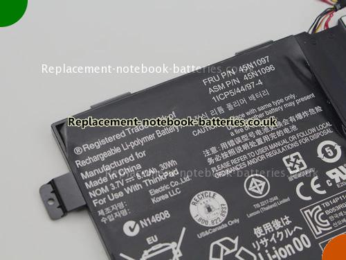 UK Images 5 Of Replacement 45N1099 LENOVO Notebook Battery 45N1098 30Wh, 8.12Ah For Sale In UK