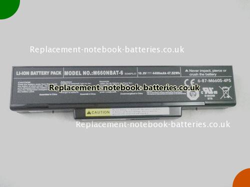 UK Images 5 Of Replacement 6-87-M660S-4P4 CLEVO Notebook Battery M660NBAT-6 4400mAh, 47.52Wh For Sale In UK