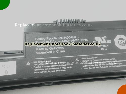 UK Images 5 Of Replacement I40-3S4400-G1L3 UNIWILL Notebook Battery l40-4S2200-C1L3 4400mAh For Sale In UK